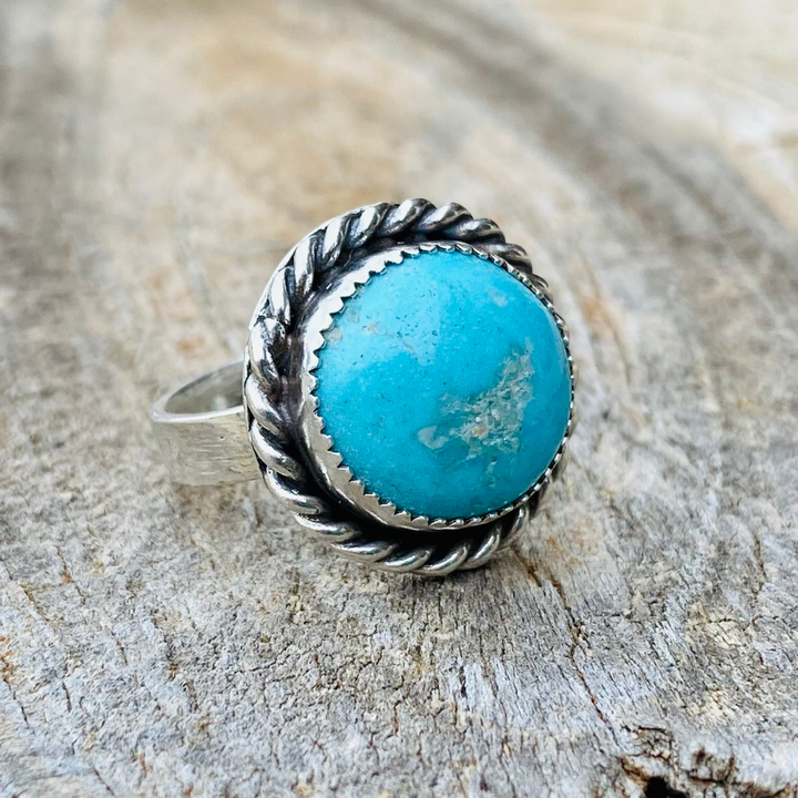 Blue Sky Turquoise Ring // Size 7