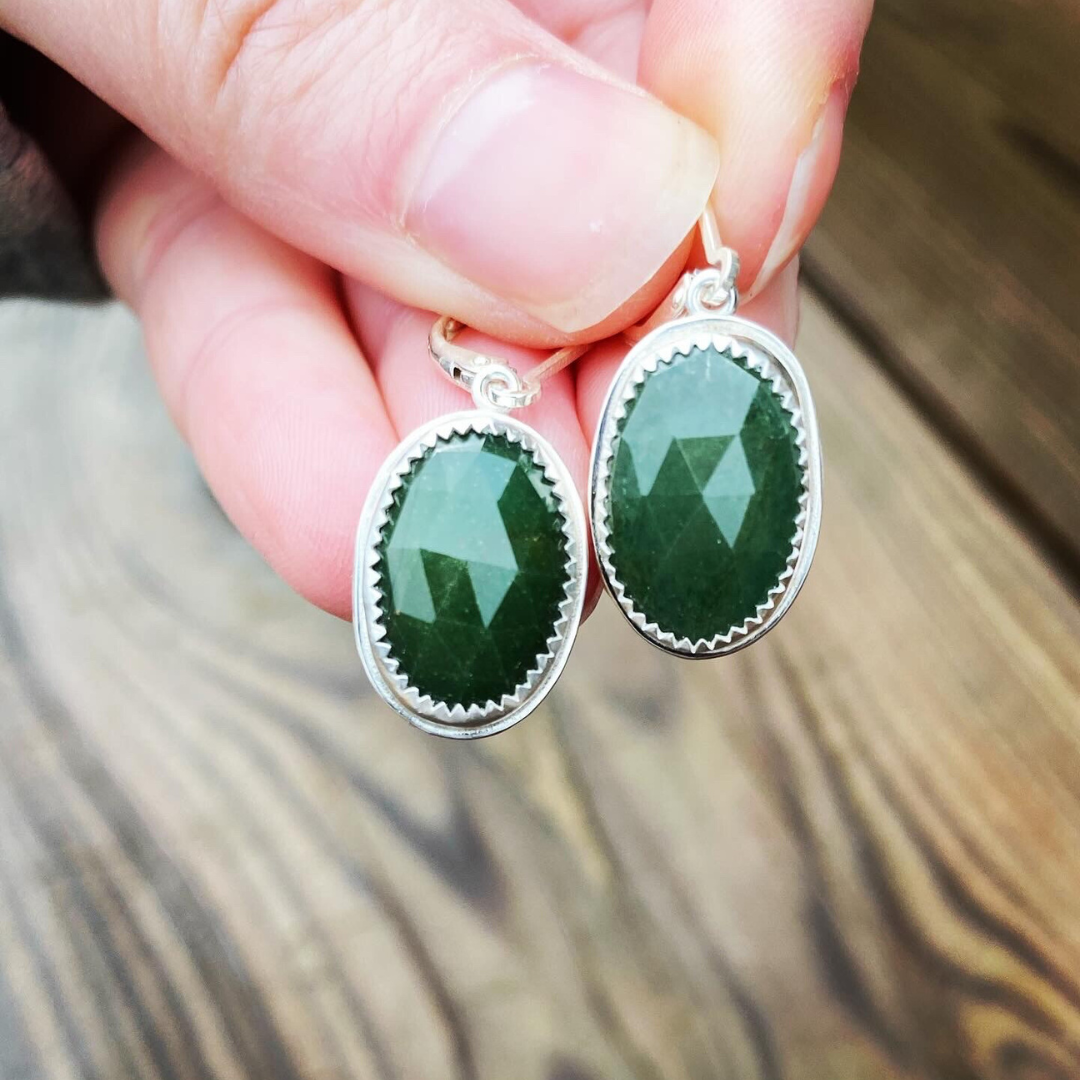 Green Aventurine Earrings // Ready to Ship