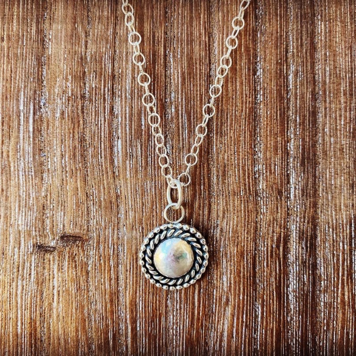 Sterling Silver Rope Pendant // Ready to Ship