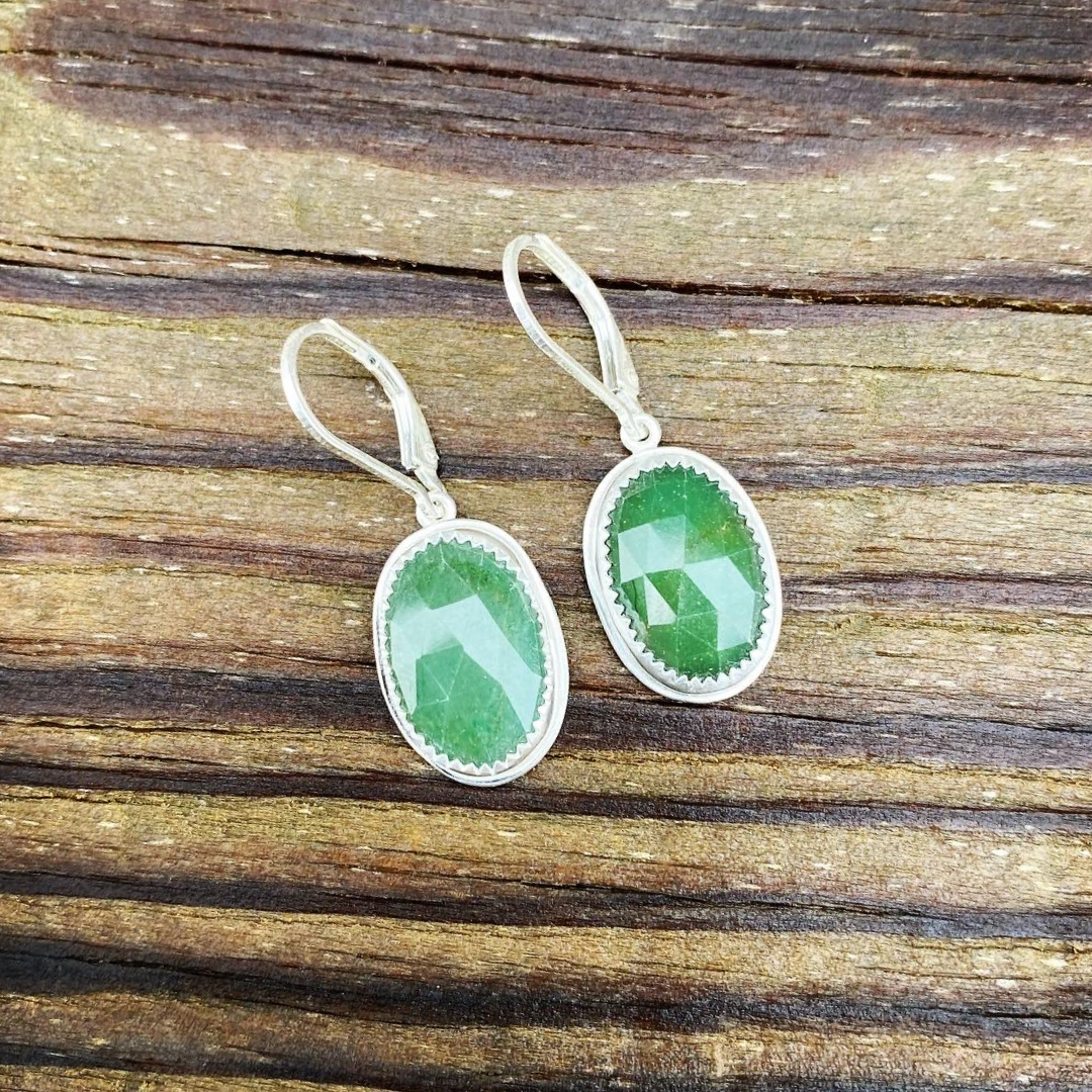 Green Aventurine Earrings // Ready to Ship