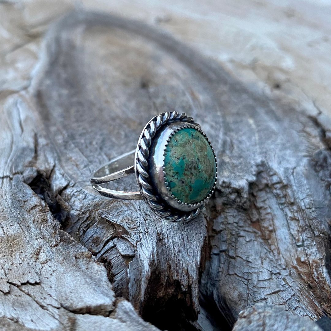 Earth Bound Turquoise Ring // Size 7.5