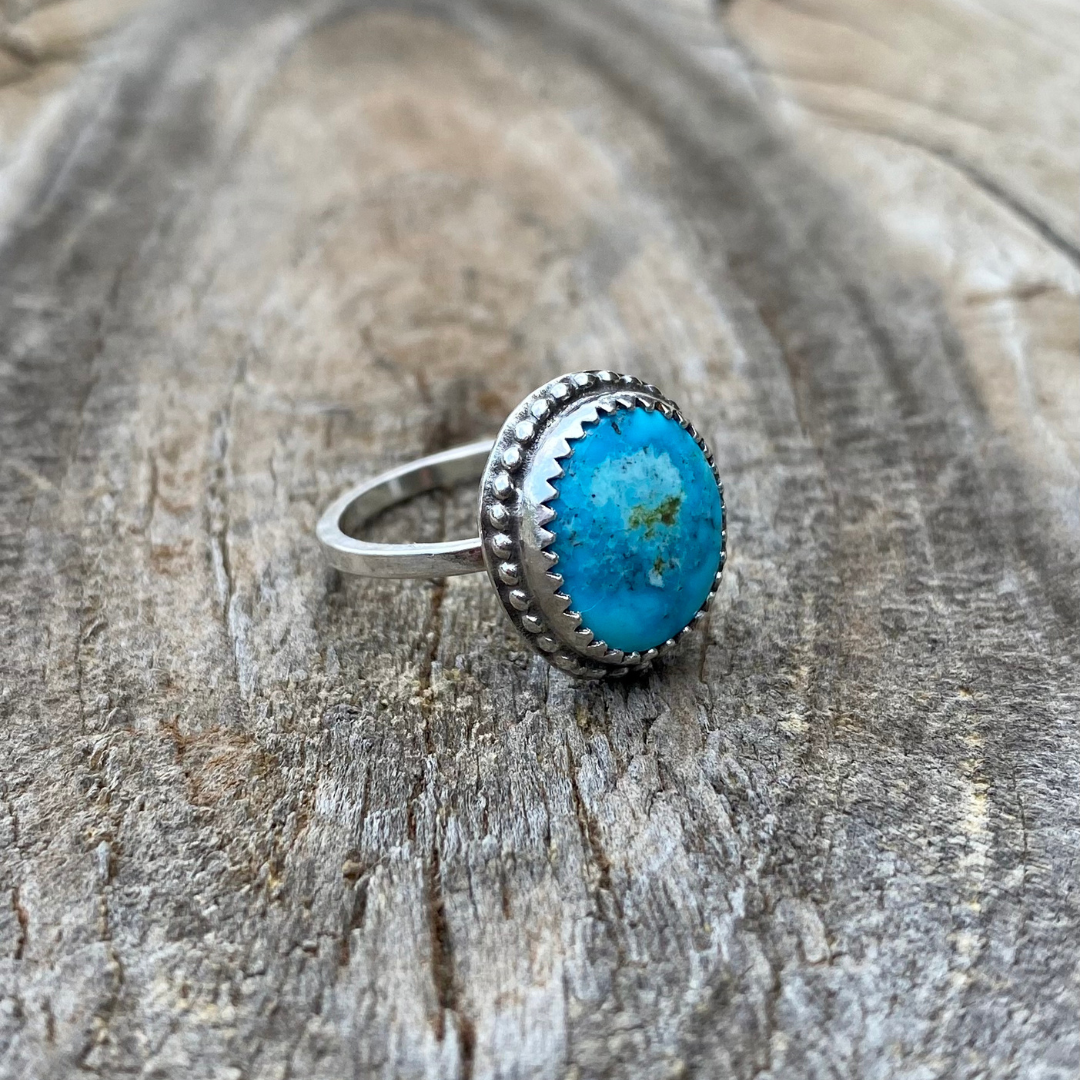 Sky Blue // Kingman Turquoise Ring // Size 5