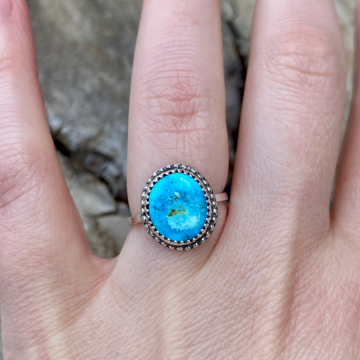 Sky Blue // Kingman Turquoise Ring // Size 5