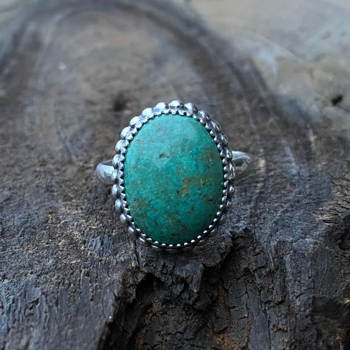 Kingman Turquoise Ring - Size 10