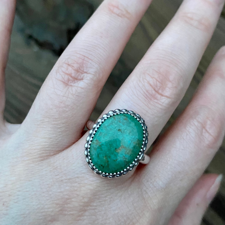 Kingman Turquoise Ring - Size 10