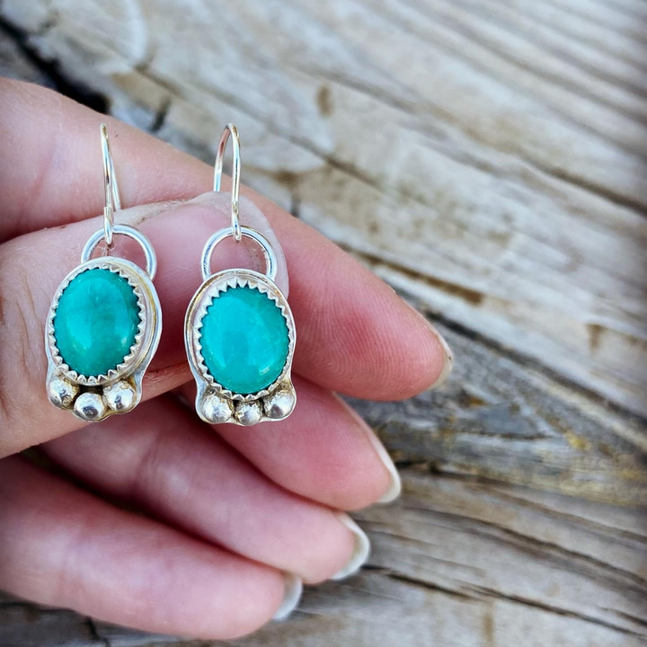 Green (Turkish Turquoise) Earrings