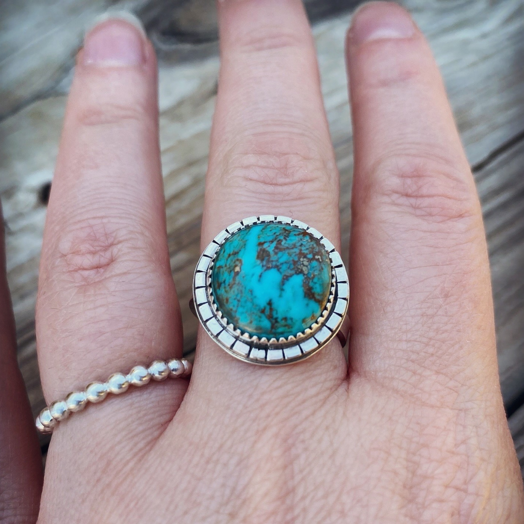 Stormy Skies Ring // Size 8 // Ready to Ship