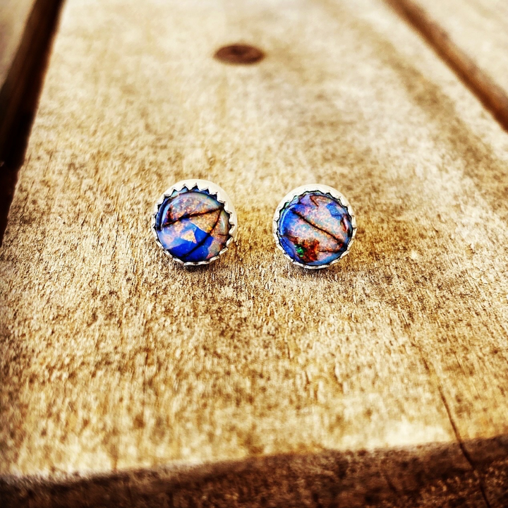 Sterling Opal Earring Studs // Ready to Ship