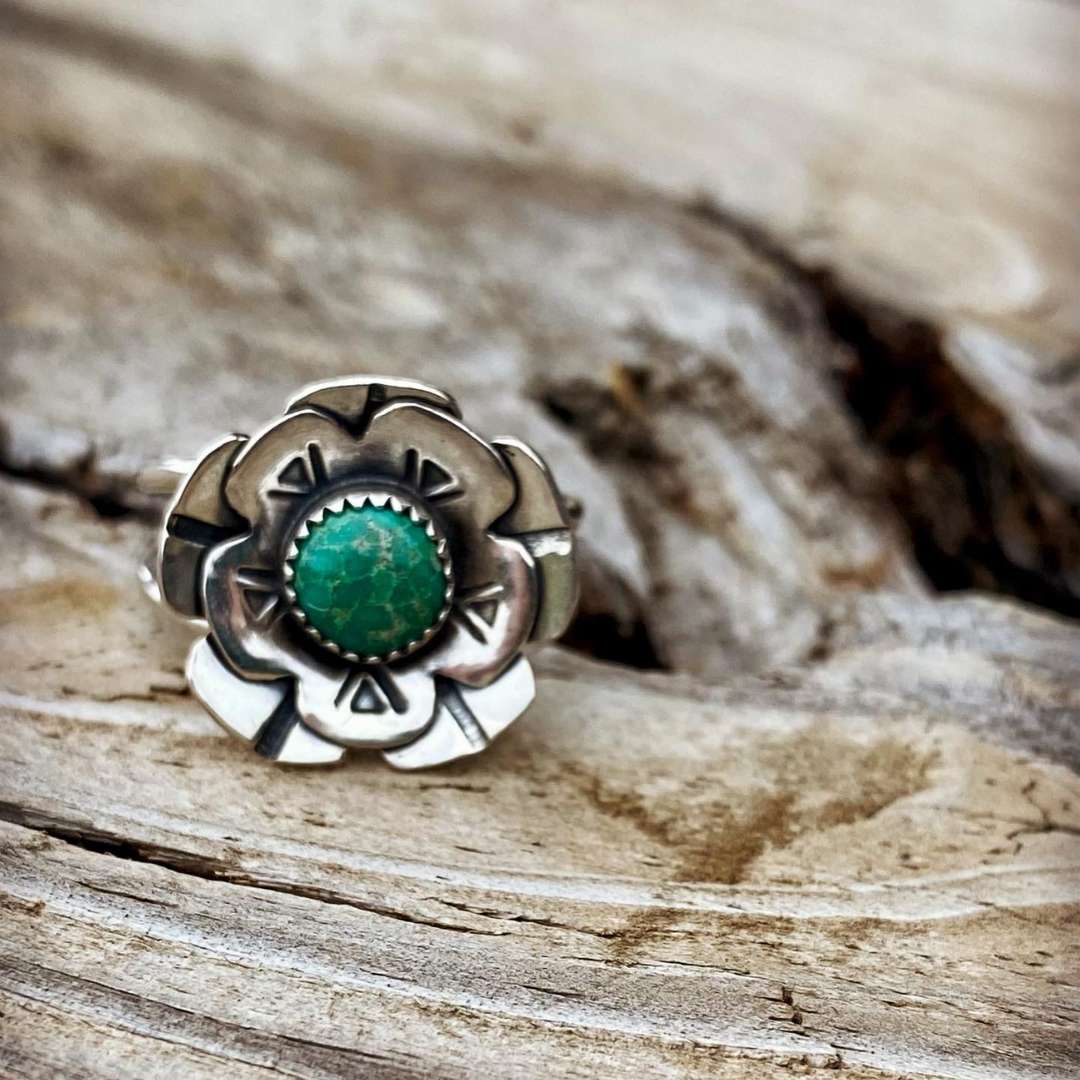 Emerald Valley Turquoise Ring // Size 9.5