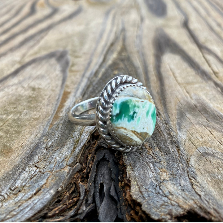 Day at the Beach Variscite Ring // Size 10