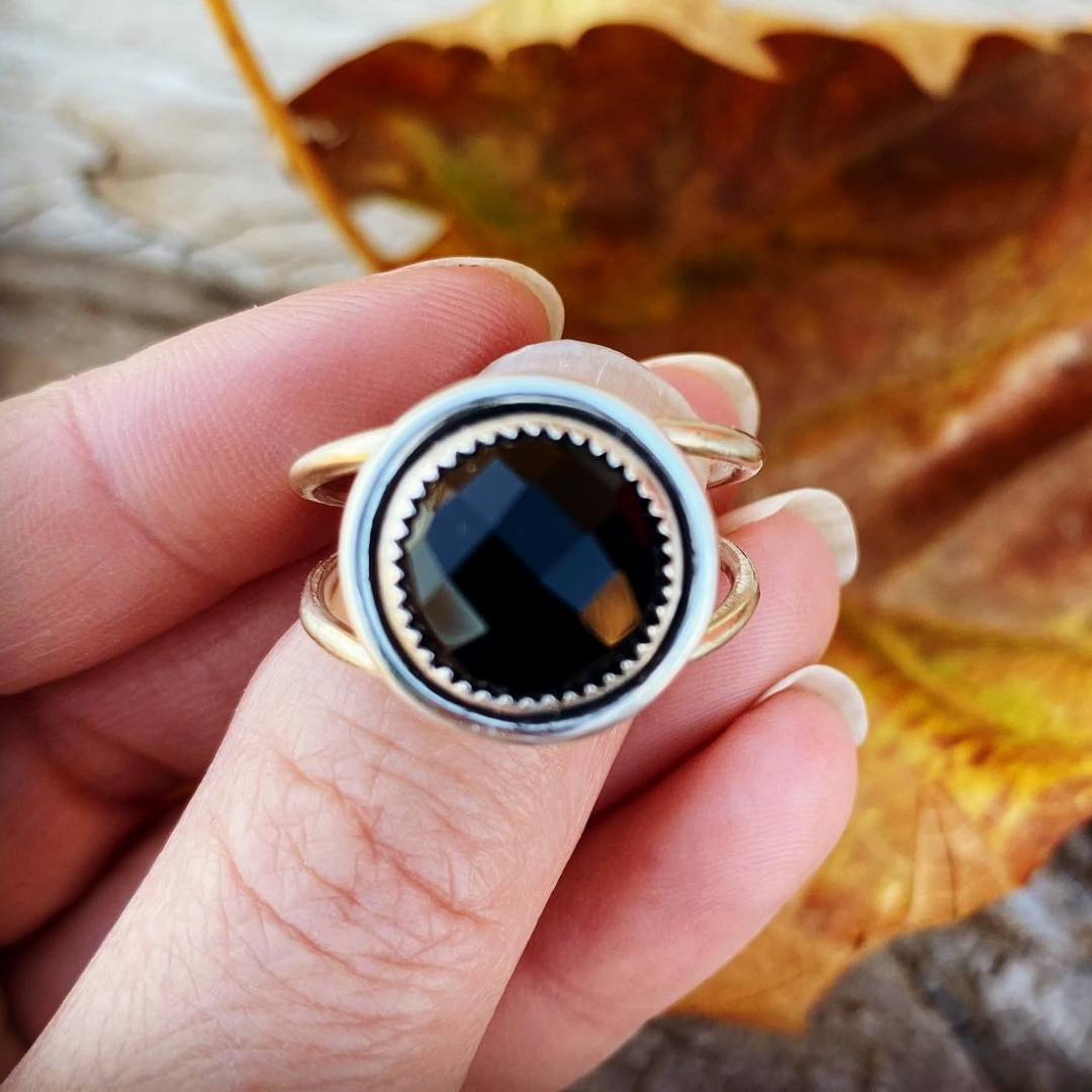 Black Onyx Ring // Size 10