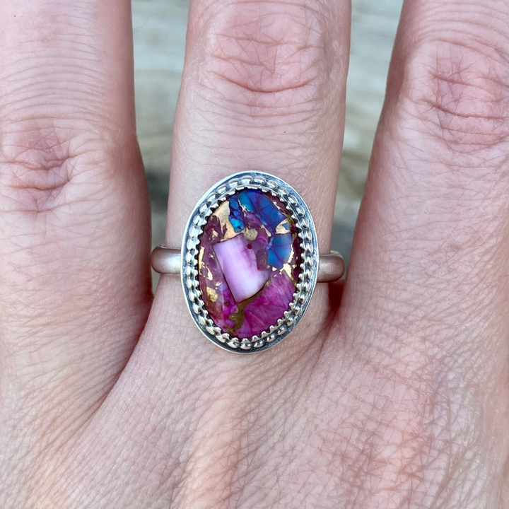 Purple Dahlia Ring // Size 8