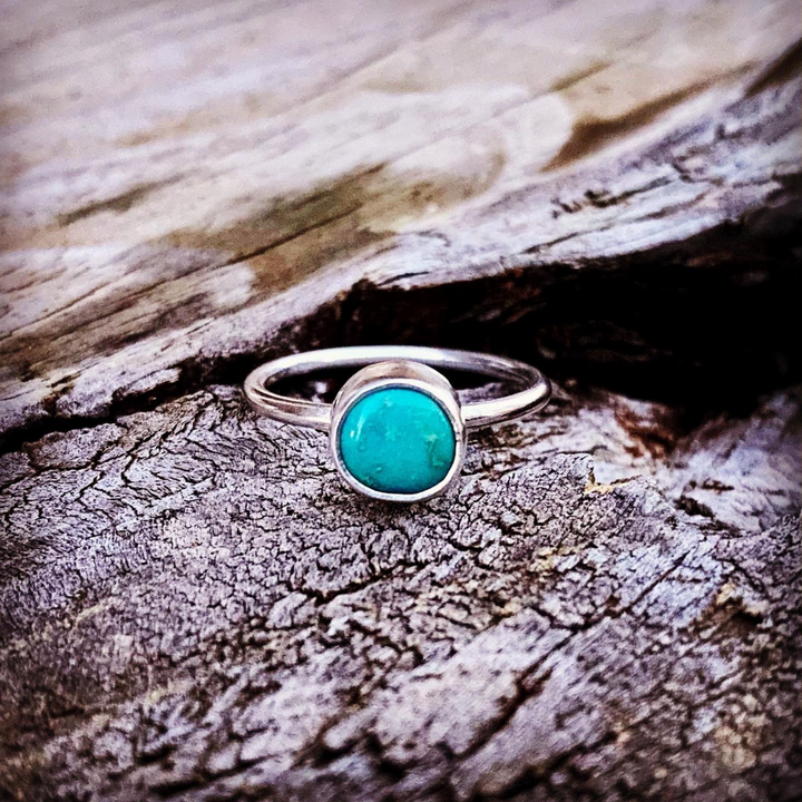 Emerald Valley Turquoise // Stacking Ring // Size 6.75