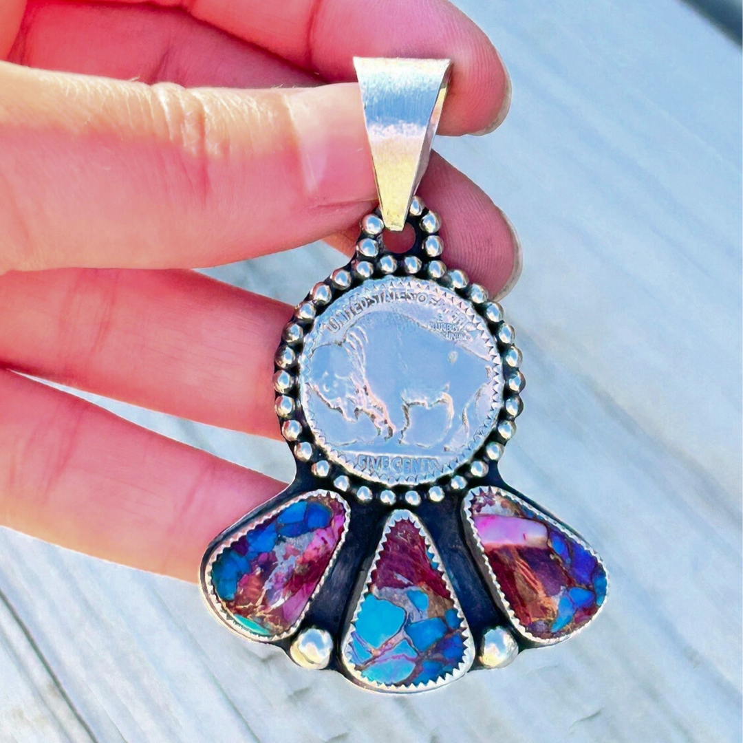 The Pontotoc Pendant // Purple Dahlia // Ready to Ship