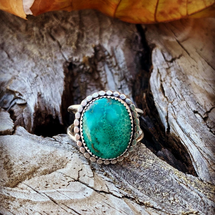 Sea Foam // Turquoise Ring // Size 9.5