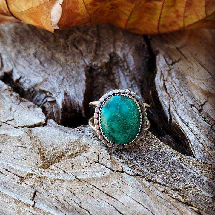 Sea Foam // Turquoise Ring // Size 9.5