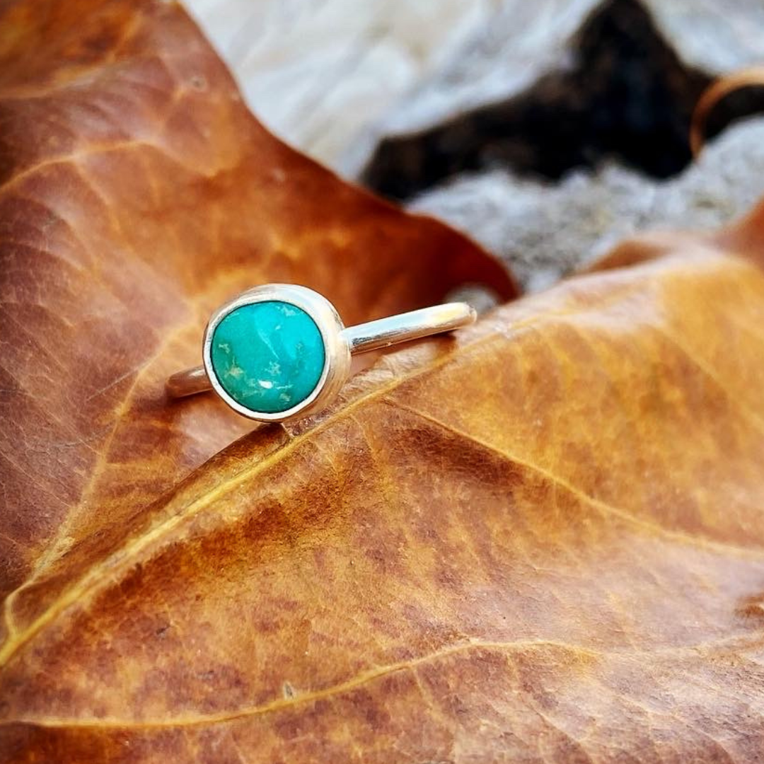 Emerald Valley Turquoise // Stacking Ring // Size 6.75