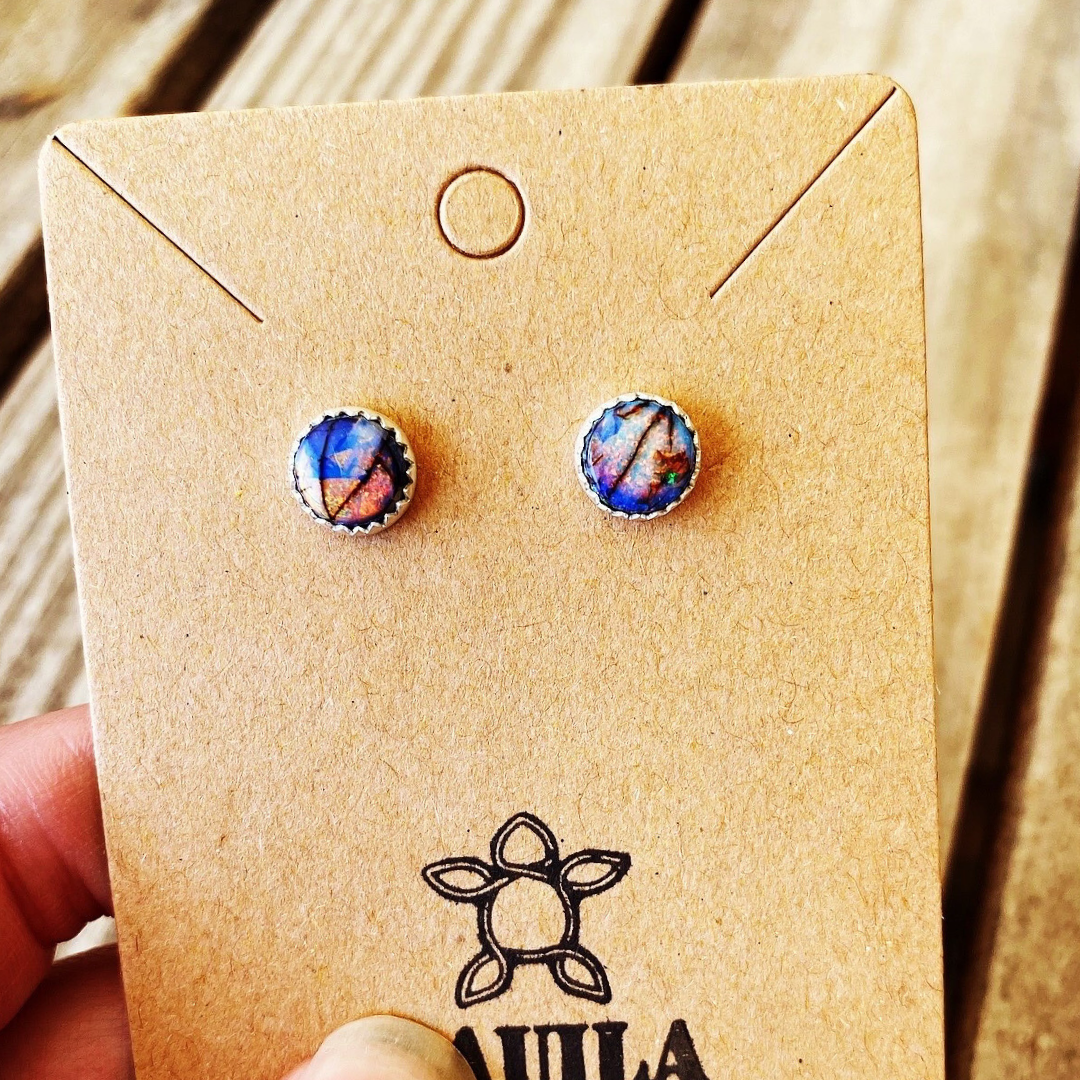 Sterling Opal Earring Studs // Ready to Ship