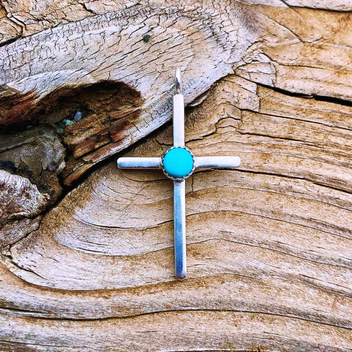 "The Lone Mountain" Cross Pendant // Ready to Ship