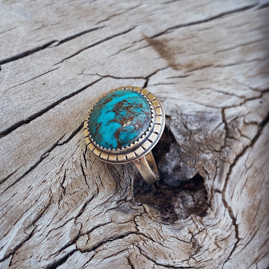 Stormy Skies Ring // Size 8 // Ready to Ship