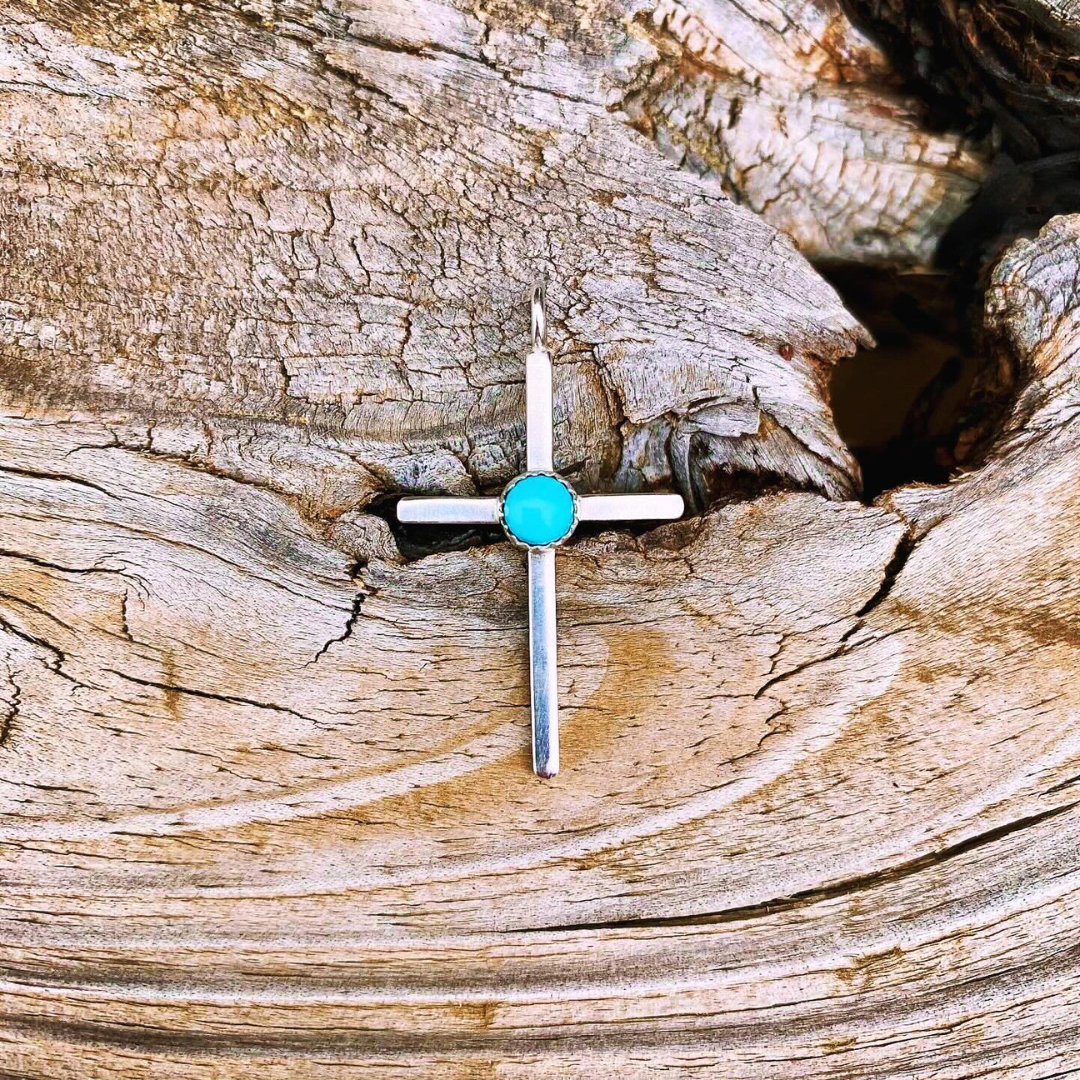 "The Lone Mountain" Cross Pendant // Ready to Ship