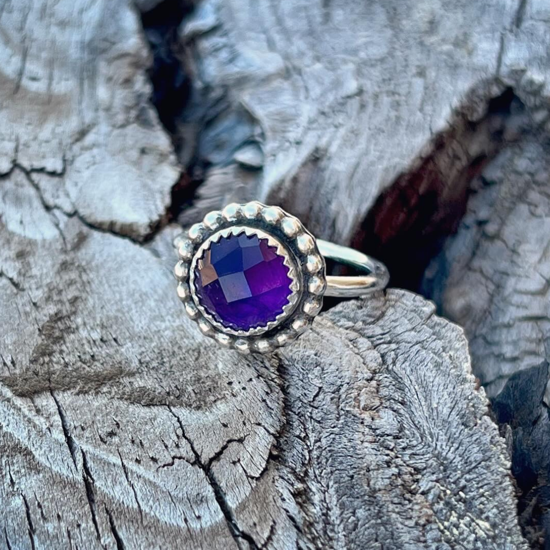 Amethyst Stacking Ring // Size 5 // Ready to Ship