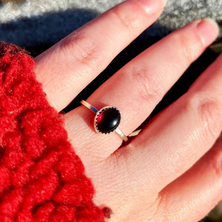 Little Red // Garnet Stacking Ring // Made to Order