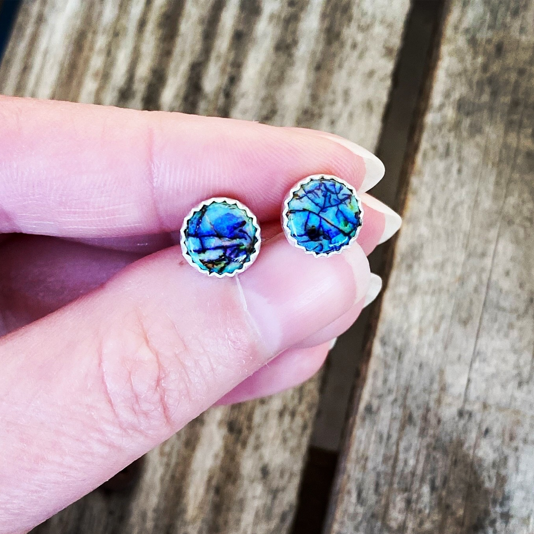 Sterling Opal Earring Studs // Ready to Ship