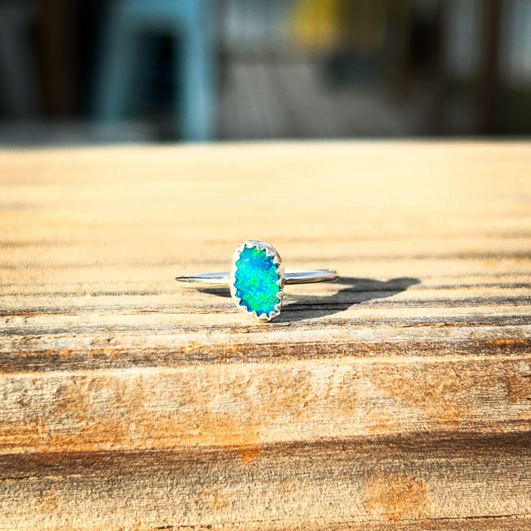 Australian Opal Ring // Size 5.5 // Ready to Ship