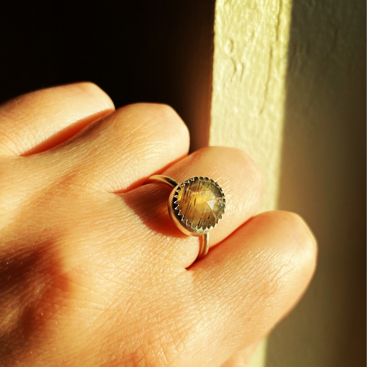 Sunstone Ring // Size 6.5 // Ready to Ship