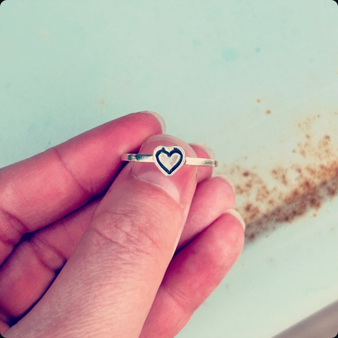 Itty Bitty Heart Ring // Made to Order