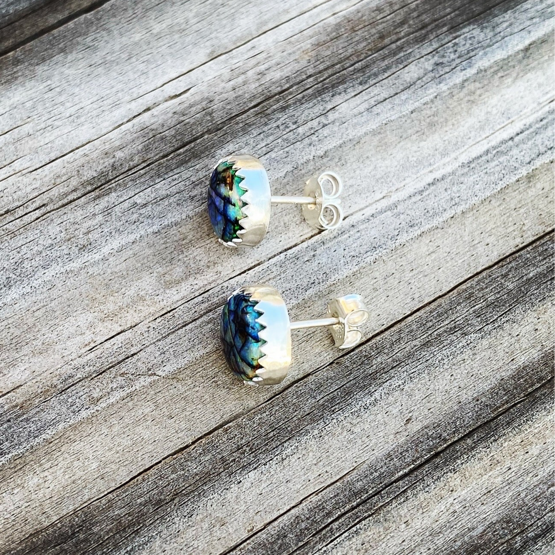 Sterling Opal Earring Studs // Ready to Ship