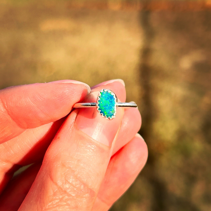 Australian Opal Ring // Size 5.5 // Ready to Ship