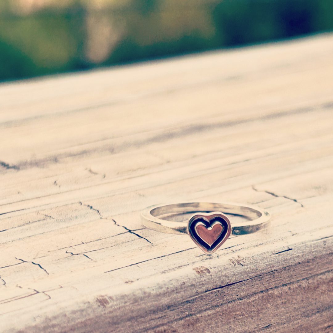 Itty Bitty Heart Ring // Made to Order