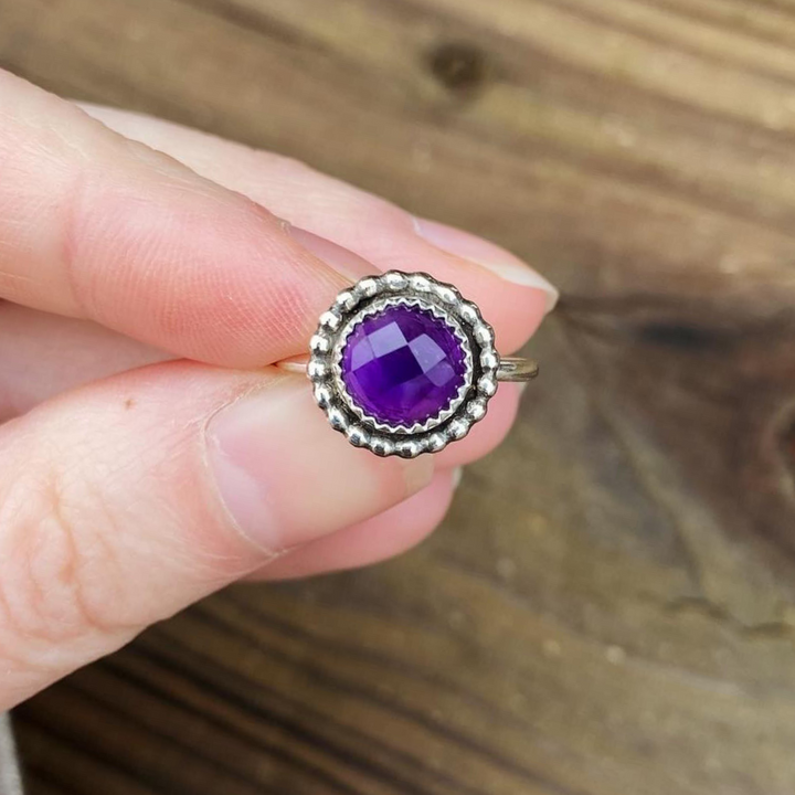 Amethyst Stacking Ring // Size 5 // Ready to Ship