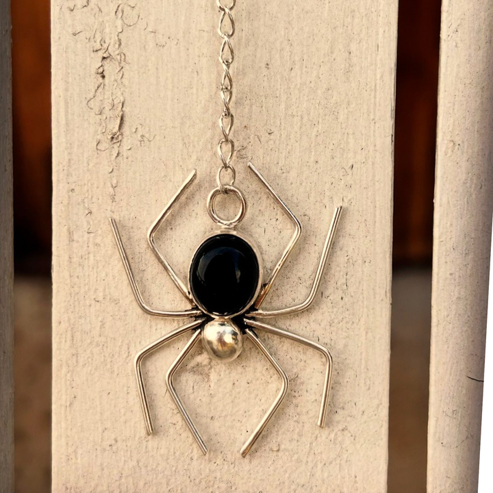 Onyx Spider Necklace // Ready to Ship