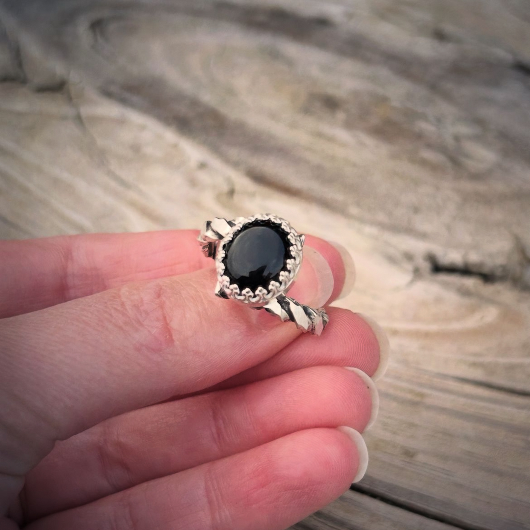 Black Onyx Ring // Size 9.5 // Ready to Ship