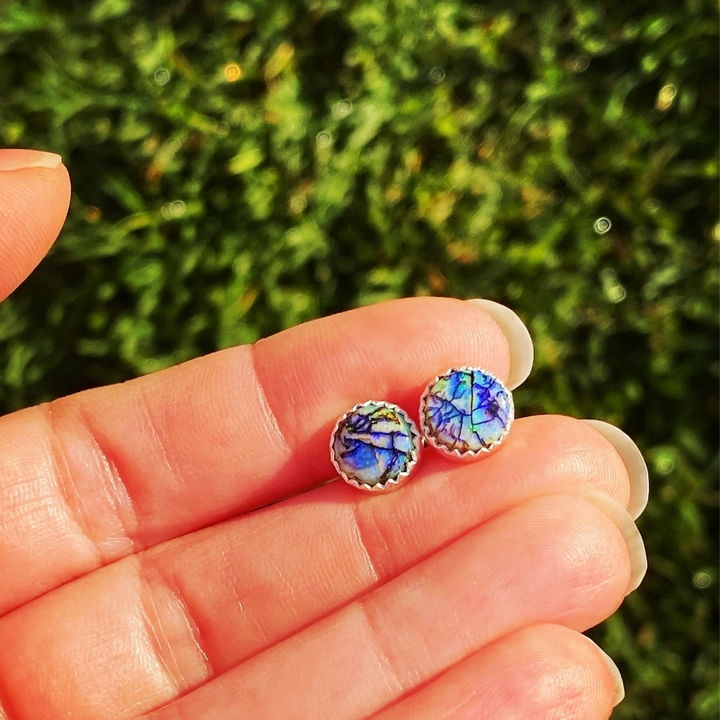 Sterling Opal Earring Studs // Ready to Ship