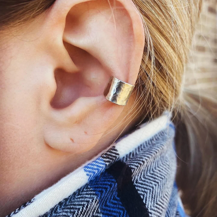 Hammered Silver // Ear Cuff // Made to Order