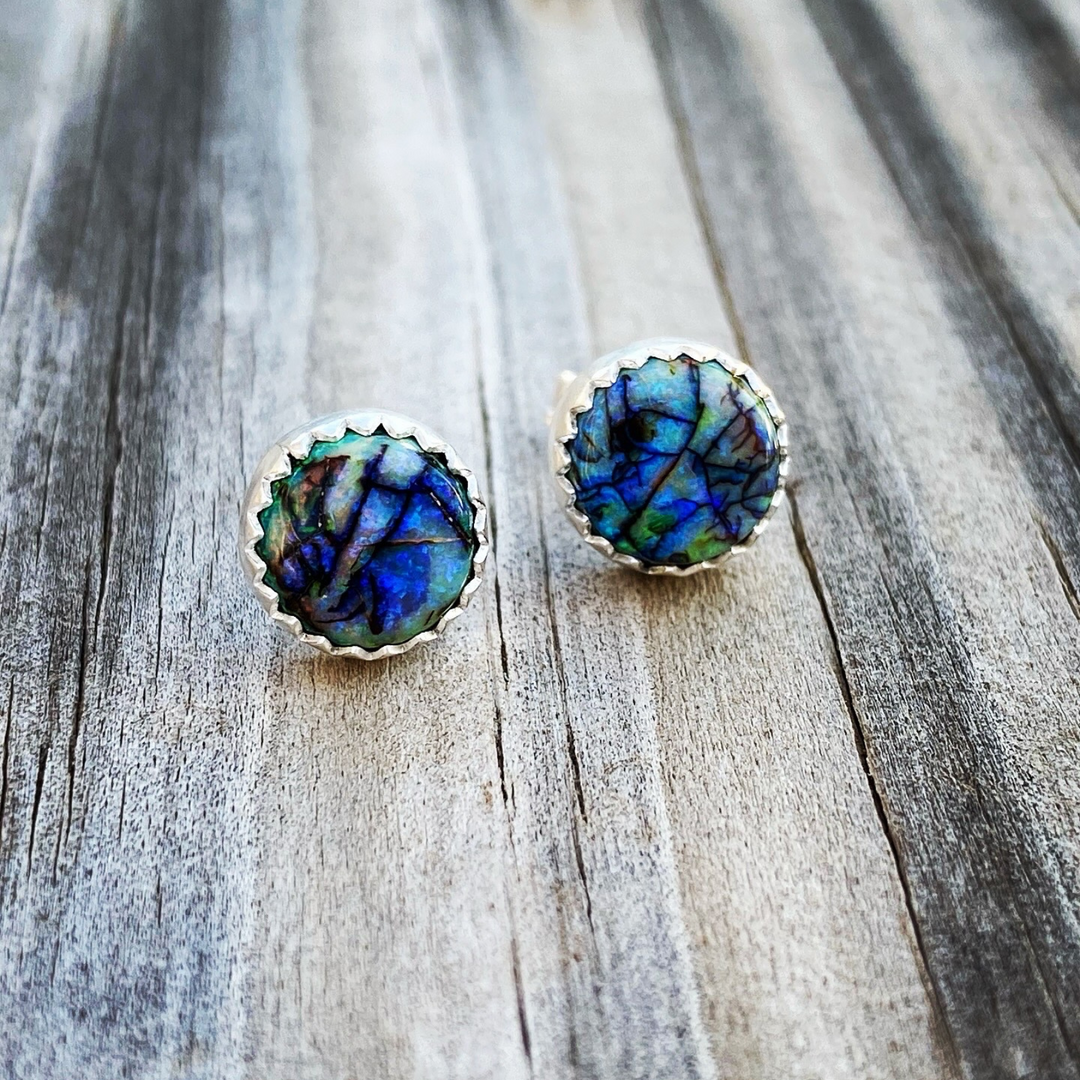 Sterling Opal Earring Studs // Ready to Ship